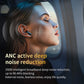 ANC Bluetooth Headset Colour Screen Touch Active Noise Cancellation Bluetooth 5.4 Headset HIFI Stereo Sports Headset Waterproof