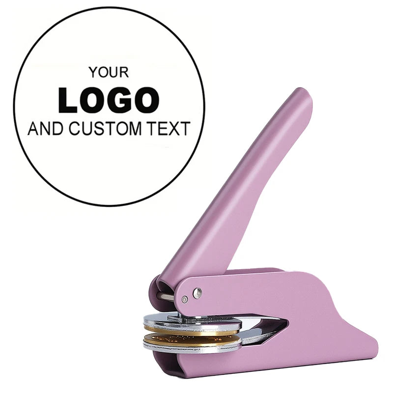 Custom Embosser Stamp LOGO DIY Personalized Book Embosser Seals for Letter Head Wedding Envelope Graduation Christmas Decoration