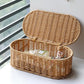 Bohemian Imitation Rattan Storage Basket Woven Storage Box Dust-proof Frame Home Decoration Basket
