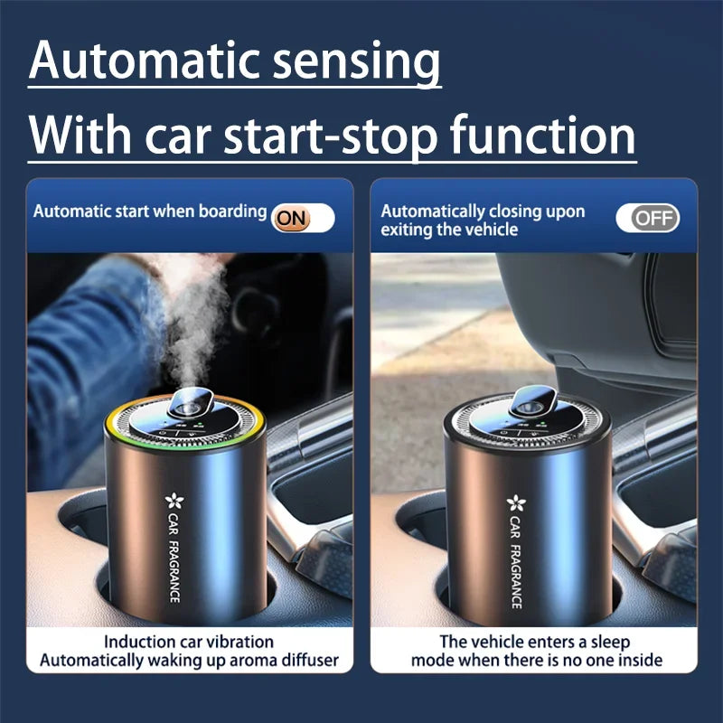 Car Diffusers For Essential Oils Aromatherapy Diffuser 50ML Fragrance Diffuser Waterless Auto Off Scent Machine For Room Car