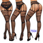 Women Sexy Suspender Stockings Open Crotch Pantyhose Fishnet Tights Hot Fashion Night Party Mesh Net Leggings Garters Hosiery