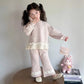 Girls Fashionable Sweet Spring Autumn New Style Casual Long Sleeve Two-Piece Set Children's Clothing Baby Girl Outfit