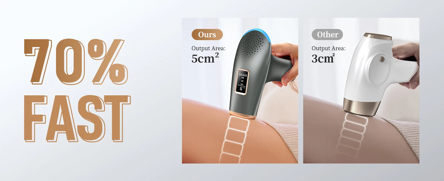 3-in-1 Laser Epilator 999900 Flash Painless IPL Hair Removal for Women Bikini Legs Arms Laser Hair Remover Permanent Depilato