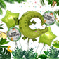 Jungle Safari Theme Foil Balloons Animal Shapes for Birthday Party Decorations Thanksgiving Holiday Events Kids Photo Backdrop