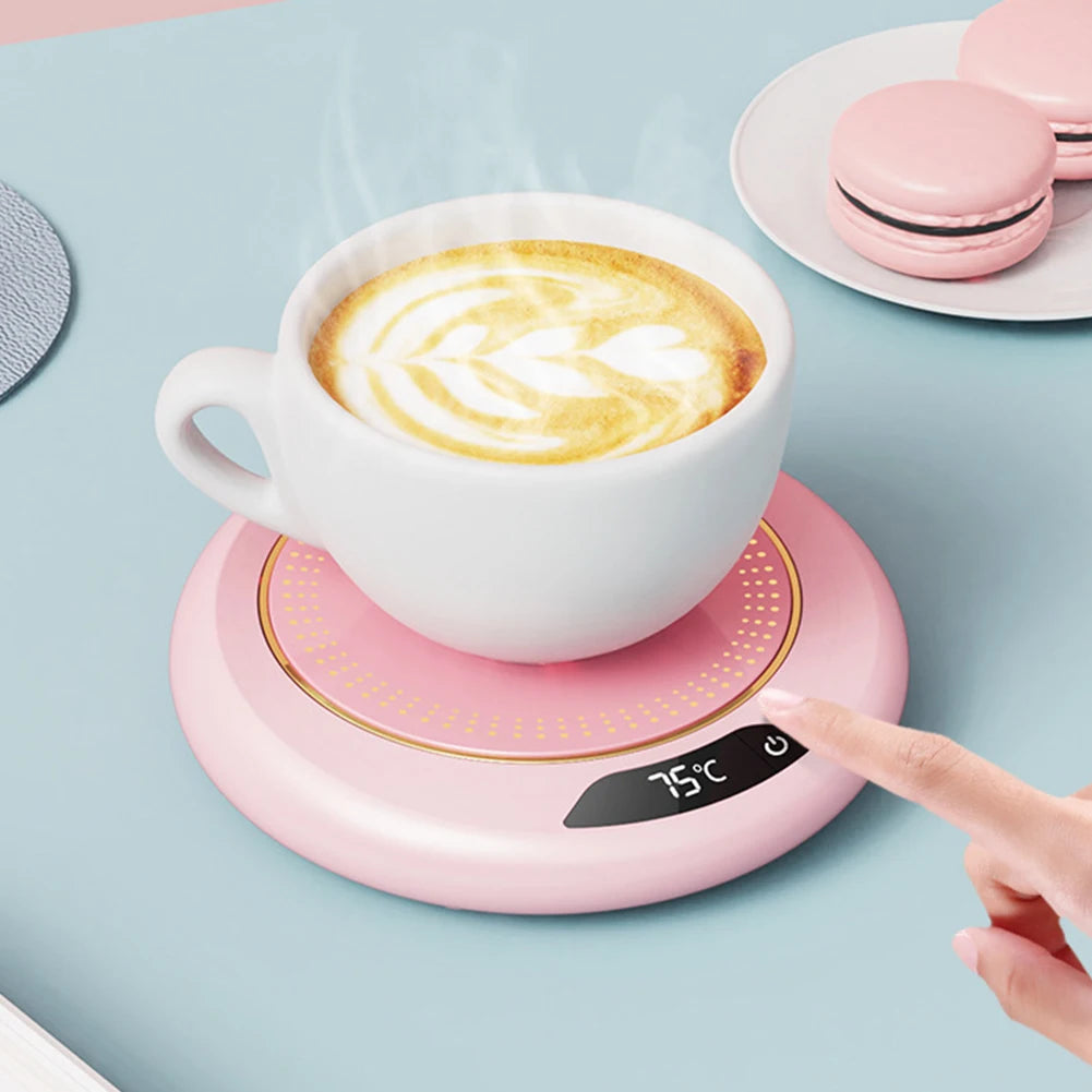 Coffee Mug Warmer 3 Temperature Setting Electric Cup Heater USB Constant Cup Warmer Tea Water Milk Heating Coasters Pad for Home
