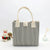 New Knitted Large Capacity Simple Stylish Handbag Customizable Personality Weave Bag Commuter Friendly Birdseye Pattern