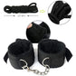 Exotic Bed Bondage Set BDSM Kits Exotic Sex Toys For Adults Games Leather Handcuffs Whip Gag Nipple Clamps Women Sex Products