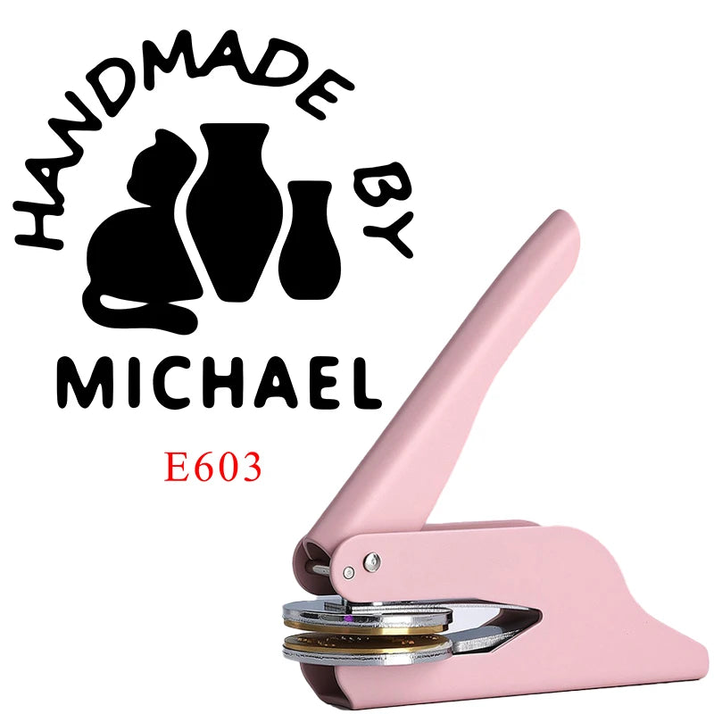 Custom Embosser Stamp LOGO DIY Personalized Book Embosser Seals for Letter Head Wedding Envelope Graduation Christmas Decoration