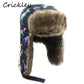 Winter Children Fur Keep Warm Hats Cartoon Dinosaur Pattern Ushanka Caps for 1-10 Years Boys Girls Windproof Soft Skiing Hat