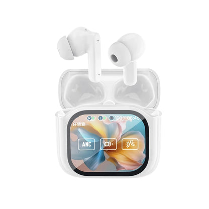NE20 AI Translation Wireless Earbuds With LCD Display High Fidelity Waterproof Binaural Noise Cancelling In-Ear Wireless