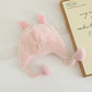 New Autumn Winter Warm Plush Hats for Kids Cartoon Thick Baby Girls Hat Outdoor Windproof Boys Ear Protection Cap Infant Beanies