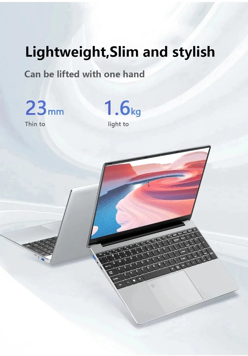 2025 New Original 15.6-inch Laptop Intel Core i7- 8500Y Laptop Windows 11 Pro 16GB DDR4 1TB SSD Gaming Office Learning Computer