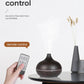 High Quality 500ml Aromatherapy Essential Oil Diffuser Wood Grain Remote Control Ultrasonic Air Humidifier with 7 Colors Light