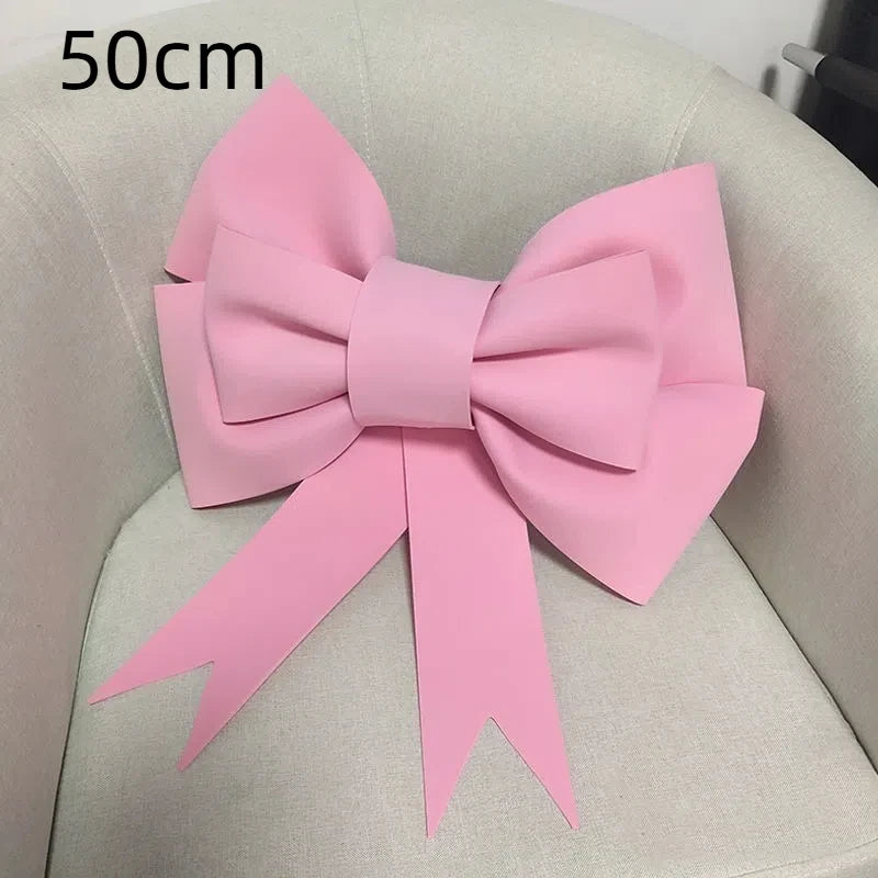 New 30/50/75cm Christmas Giant Bow Large Handmade Bow Knot Kit Party Background Multi-scene Christmas DIY Decor Festivity Decor