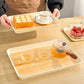 WORTHBUY Large Capacity Rectangular Plastic Storage Tray Reusable Food Serving Tray Tea Dessert Fruit Tray Kitchen Organizer