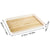WORTHBUY Large Capacity Rectangular Plastic Storage Tray Reusable Food Serving Tray Tea Dessert Fruit Tray Kitchen Organizer