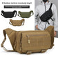 Men's Tactical Fanny Pack Nylon Waist Bag Large Capacity Waterproof Hiking Sports Crossbody Shoulder Bag for Cycling Travel