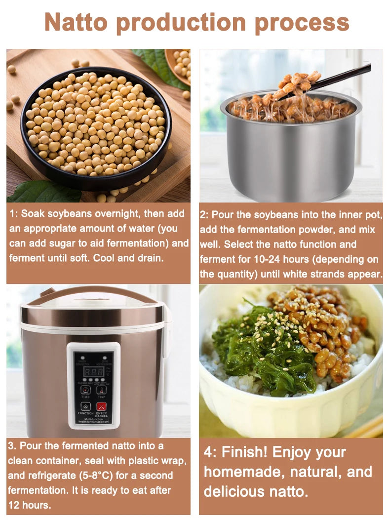 7.5L Black Garlic Fermenter Electric Garlics Smart Fermentation Machine Automatic Zymolysis Enzyme Wine Pot Natto Yogurt Maker