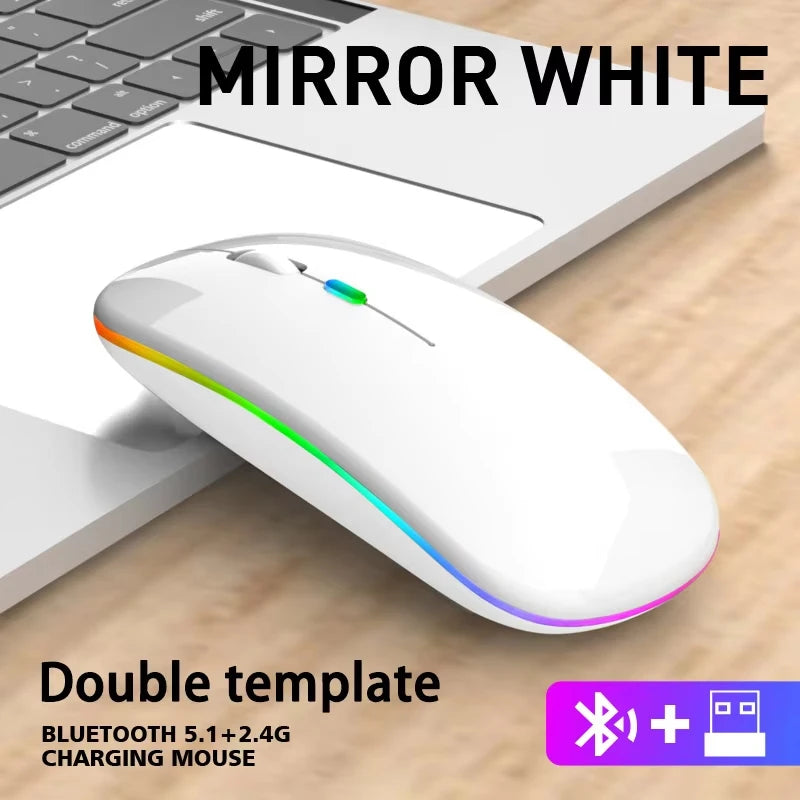 XIAOMI Silent Wireless Mouse Bluetooth-compatible Tablet 2.4G USB Portable Dual Mode Rechargeable 1600 DPI For MacBook Laptop PC