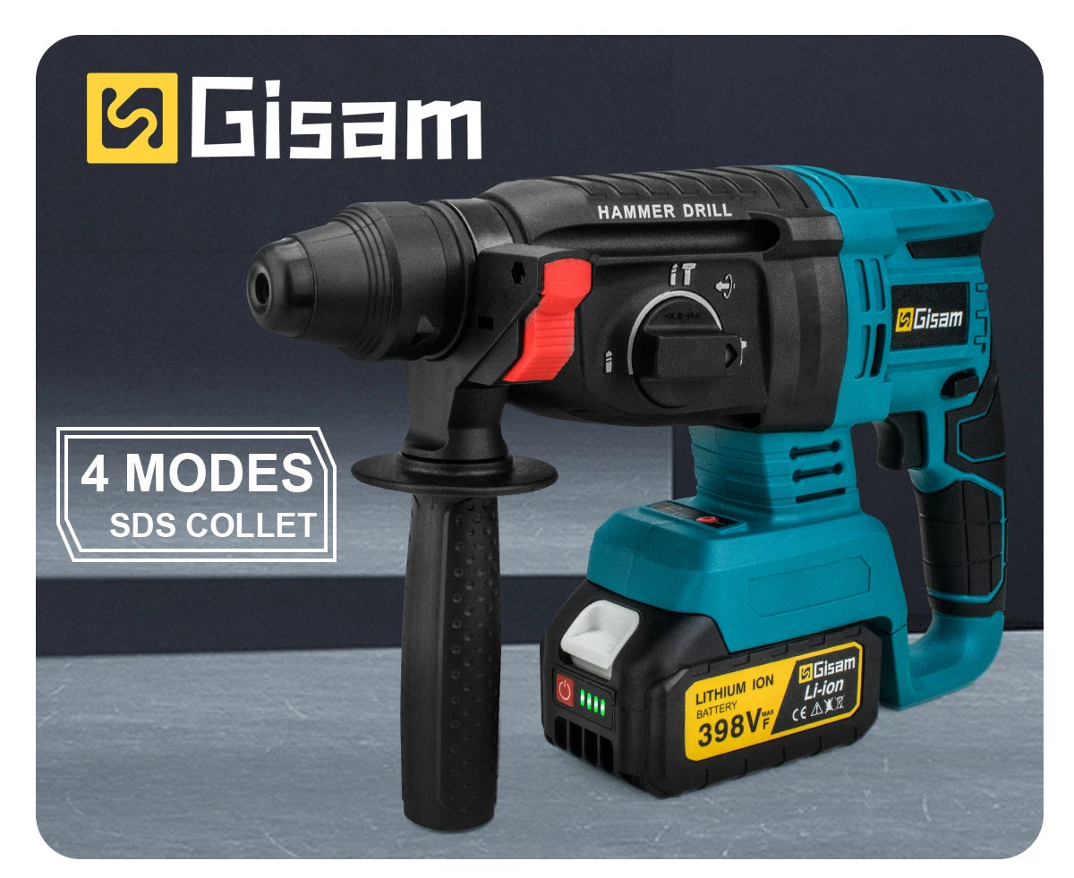 Gisam Brushless Power Tools Sets Electric Impact Wrench Electirc Drill Angle Grinder Electric Hammer For Makita 18v Battery Pins