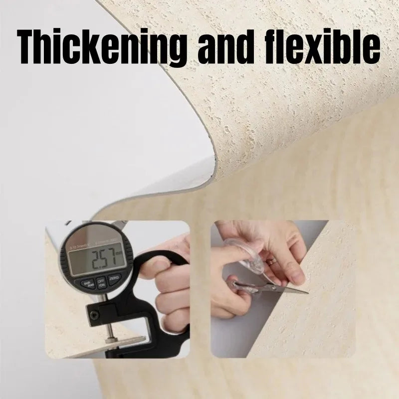 Imitate Travertine Wallpapers 3D Slate Textured Thickening Foam Self Adhesive Wall Stickers Suitable for Smooth and Flat Walls