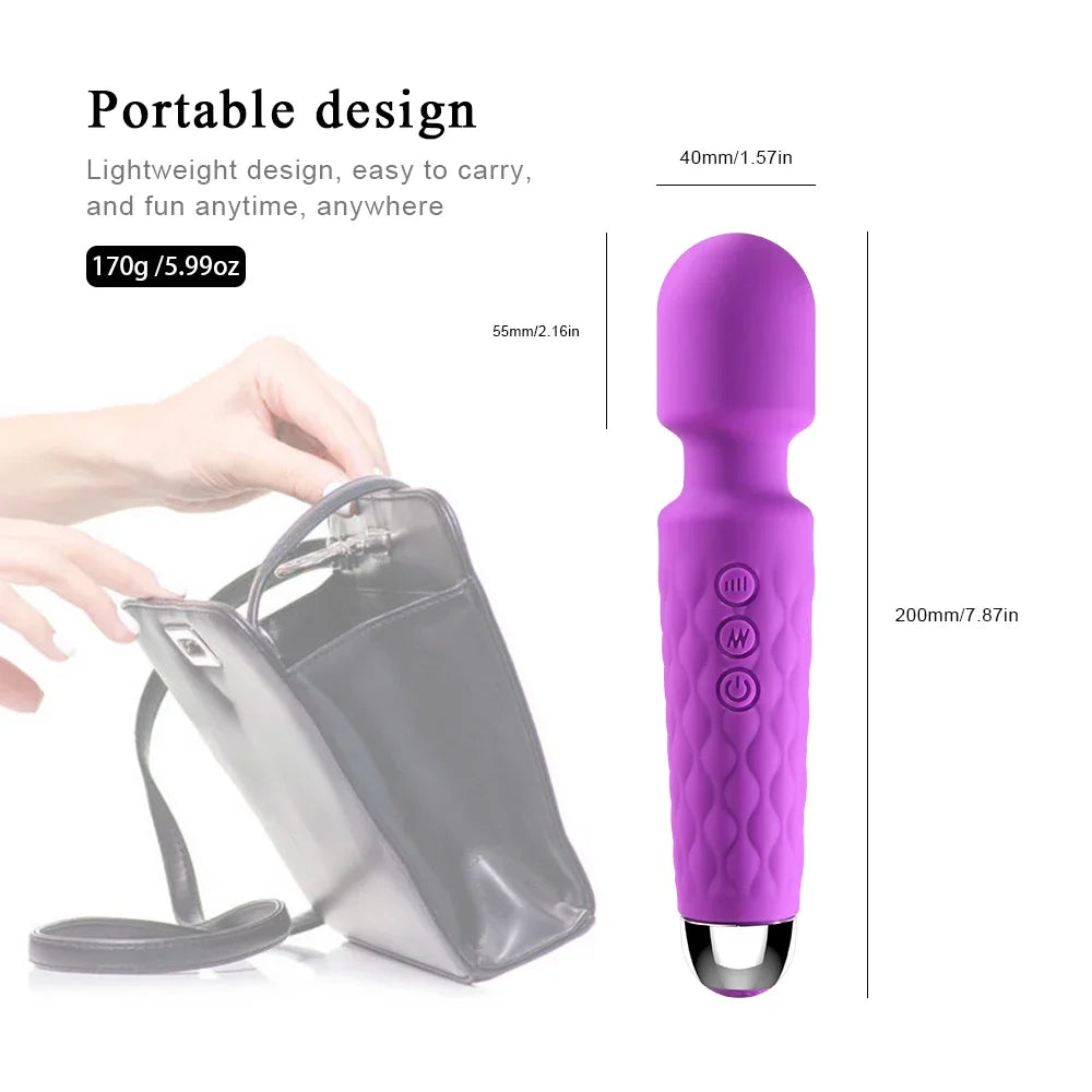 10 Modes G spot Clitoris Vibrator Stimulator Adult Supplies for Women Powerful Clit Massager AV Magic-Wand Female Erotic Sex Toy