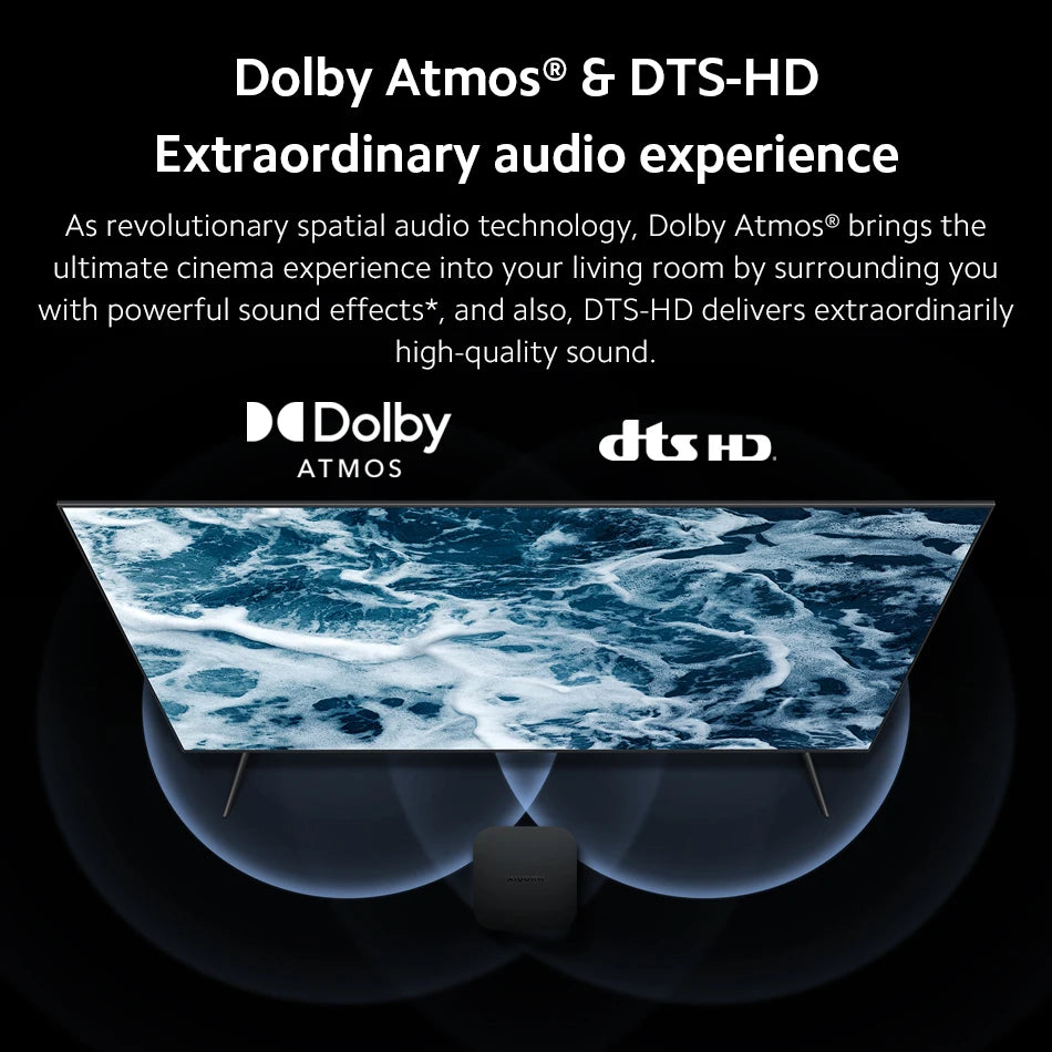 Xiaomi Mi TV Box S 2nd Gen Global Version Smart TV Box Media Player 4K Ultra HD BT5.2 2GB 8GB Android Google TV Google Assistant