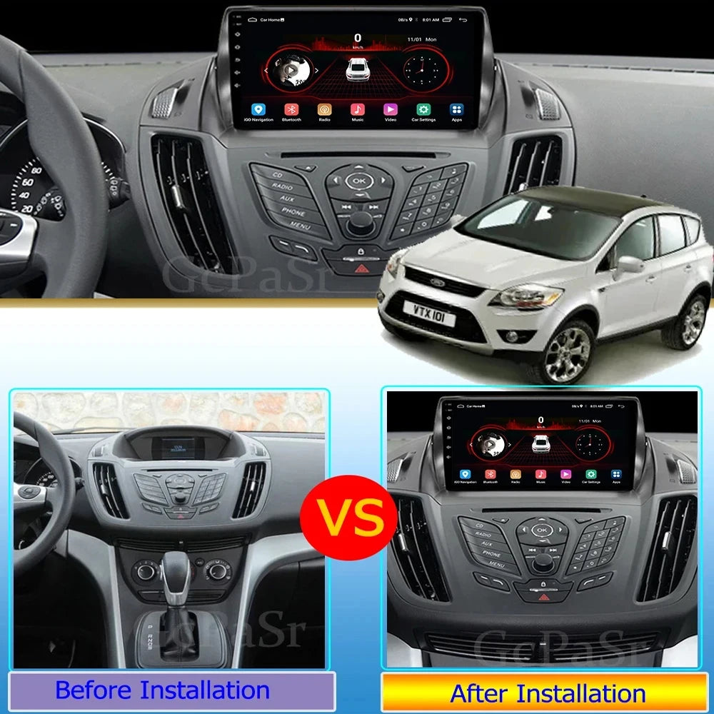 For Ford C-MAX Kuga 2 Escape 3 2012 - 2019 Android 15 Car Radio Multimedia Video Player Navigation Carplay Auto BT 2DIN DVD 5G