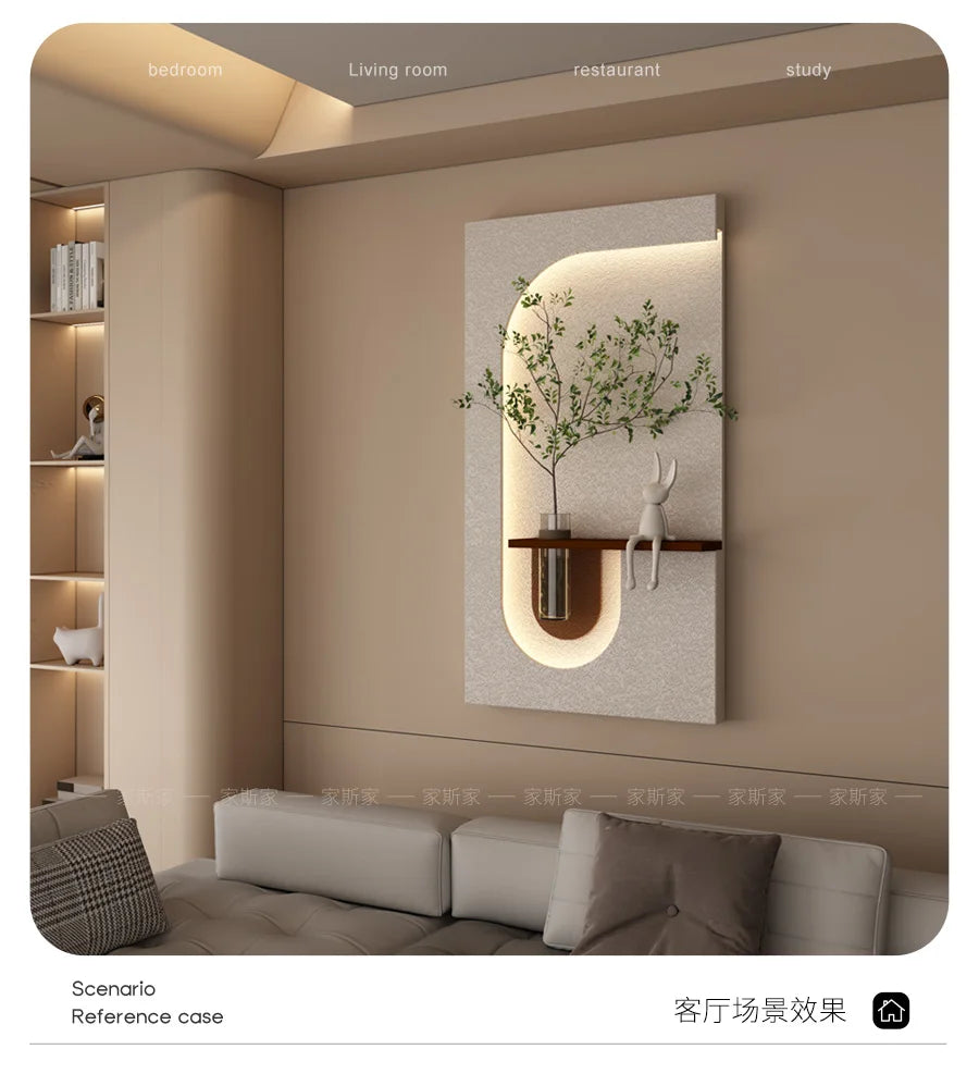 Jiasijia 2024 vase hydroponic decorative painting cream wind porch physical three-dimensional decorative