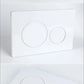 White Dual Flushing Toilet Push Round Buttons Concealed Wall-mount Tanks Flush Pannels Replacement Part Bathroom for Sigma