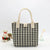 New Knitted Large Capacity Simple Stylish Handbag Customizable Personality Weave Bag Commuter Friendly Birdseye Pattern