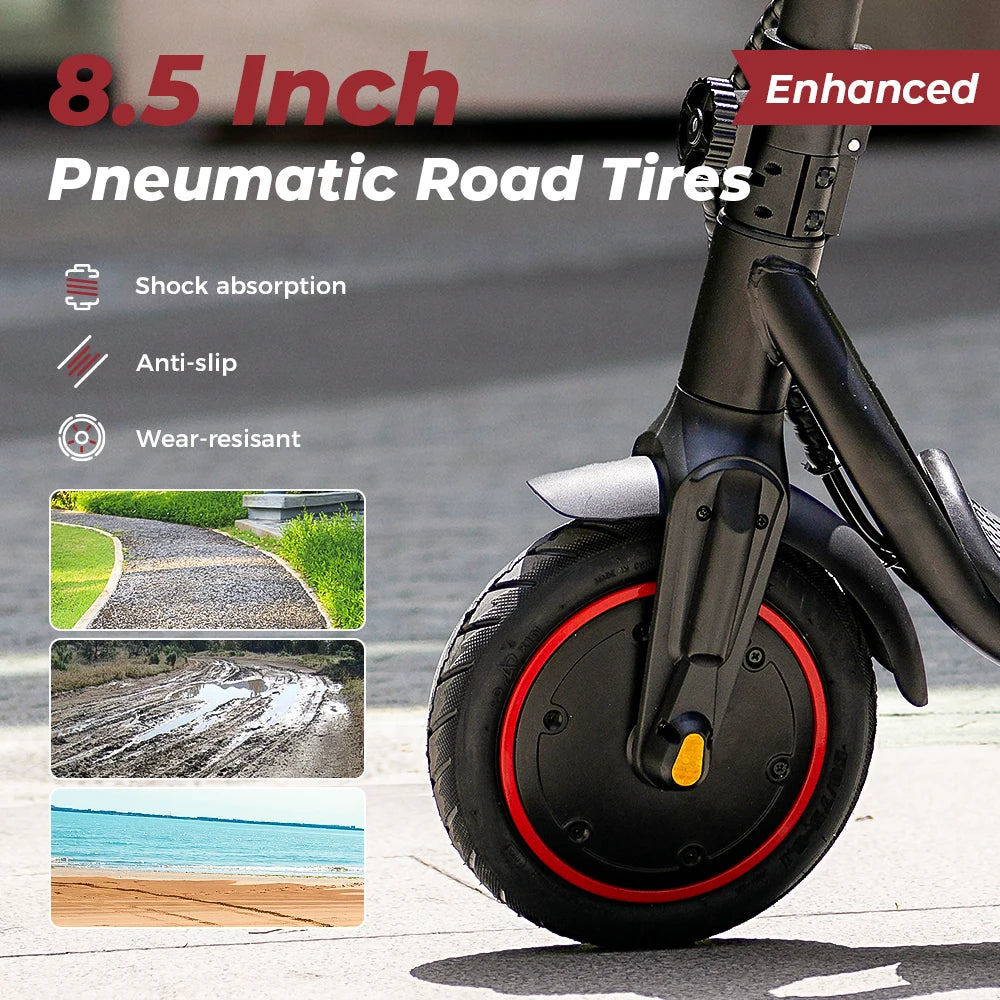 W5 Electric Scooter 350W 36V78Ah 8.5Inch Tire 30KM/H Range 34KM Front Drive Disc Brake Foldable e Scooter With APP Daily Commute