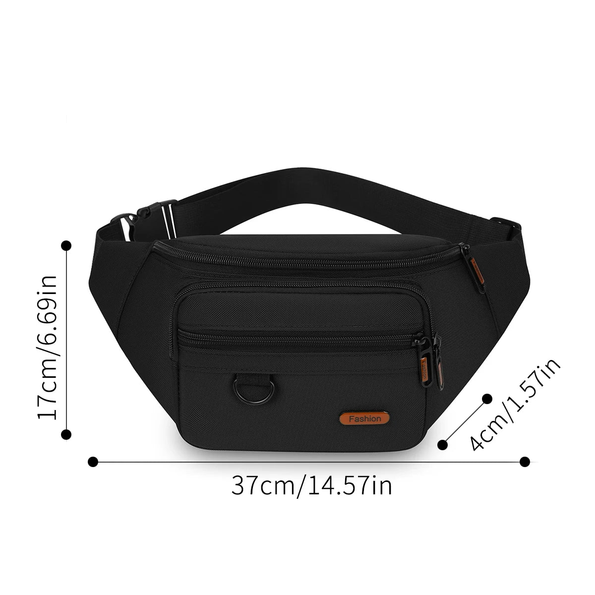 Waterproof Men's Waist Pack Fanny Pack with Adjustable Strap for Travel Sports Running - Quick-Access Outdoor Waist Bag