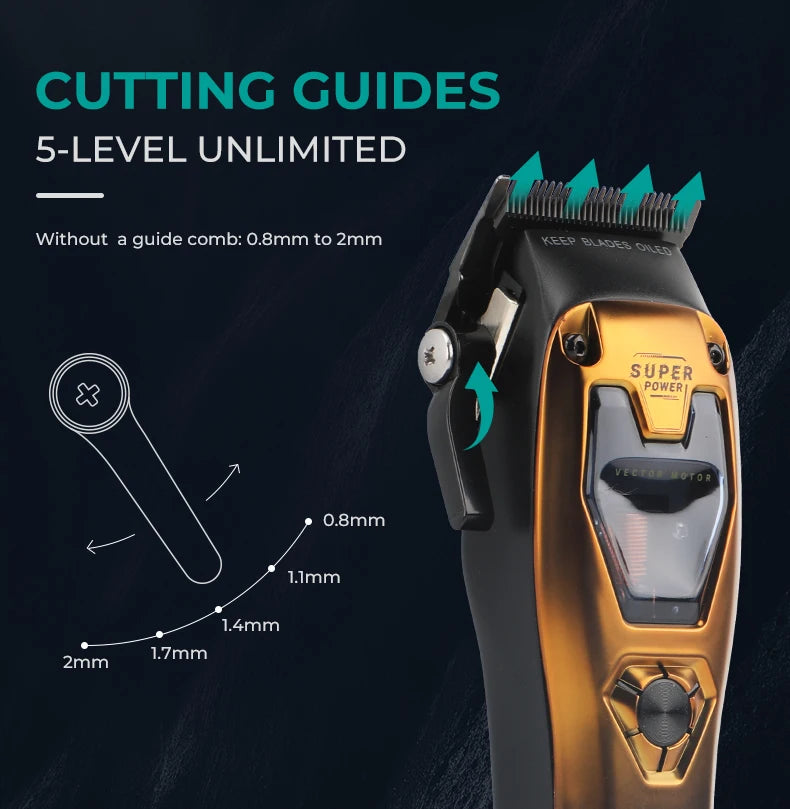 VGR Hair Clippers Vector Motor Professional Hair Cut Machine 11000RPM  Electric Clippers Adjustable Metal Trimmers for Men V-668