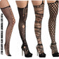 3 Pcs Pantyhose Fishnet Sexy Thigh-High Stockings Suspender Stockings for Women Garter Belt Stockings Hollow Out Pattern Tights