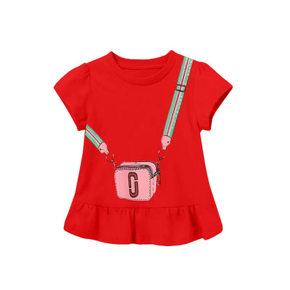Jumping Meters 2-7T New Arrival Striped Cars Baby Girls Tees Cotton Summer Toddler Clothes Kids Tops Children's Tshirts