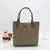 New Knitted Large Capacity Simple Stylish Handbag Customizable Personality Weave Bag Commuter Friendly Birdseye Pattern