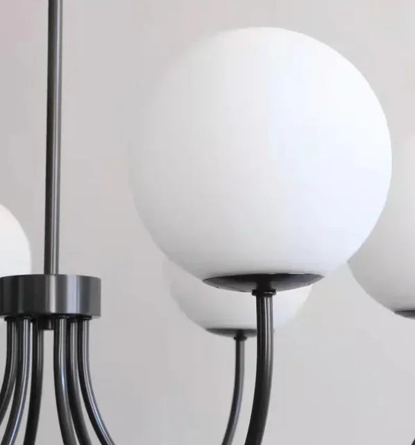 Modern luxury chandeliers E27 Bulb glass ball chandelier minimalism suspension design Living Room kitchen island pendant light