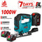 ONEVAN 1000W Brushless Electric Jig Saw 3500RPM Cordless Handheld Saw Wood&Pipe Cutting Power Tool For Makita 18V Battery pin