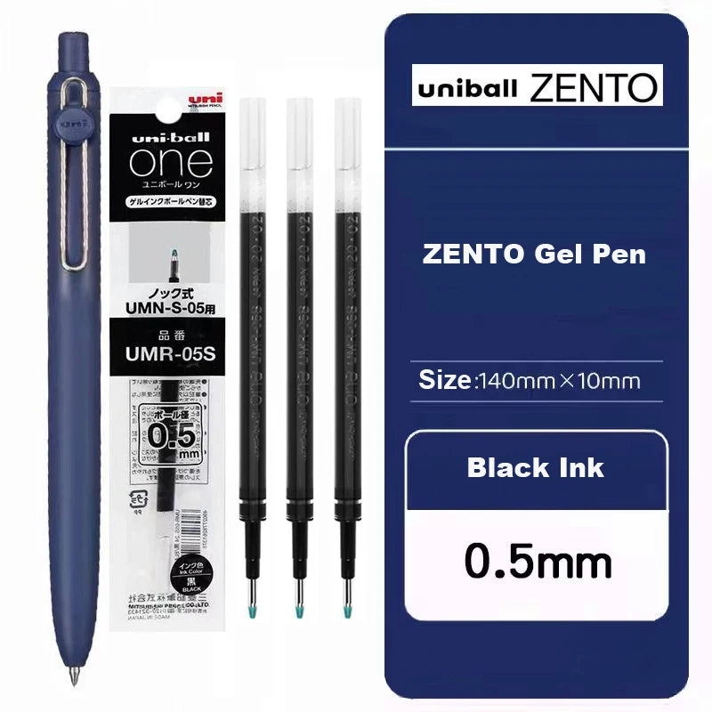 Japan Uni/Mitsubishi Uniball ZENTO series Gel Pen,Small Core 2nd 0.38/0.5mm Business Office Signing stylo back to school station