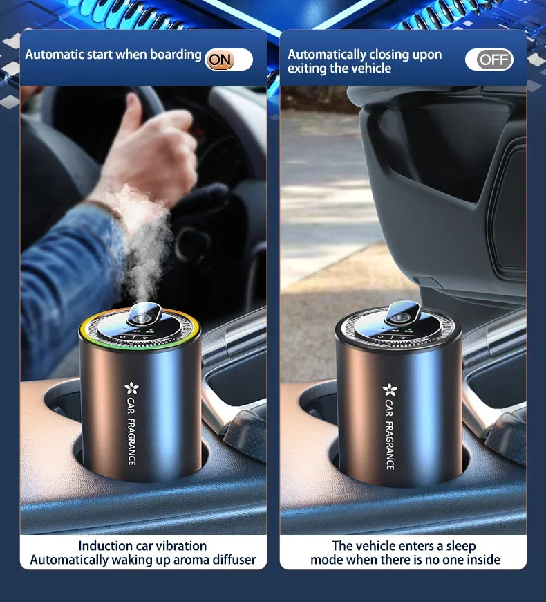 Car Diffusers For Essential Oils Aromatherapy Diffuser 50ML Fragrance Diffuser Waterless Auto Off Scent Machine For Room Car