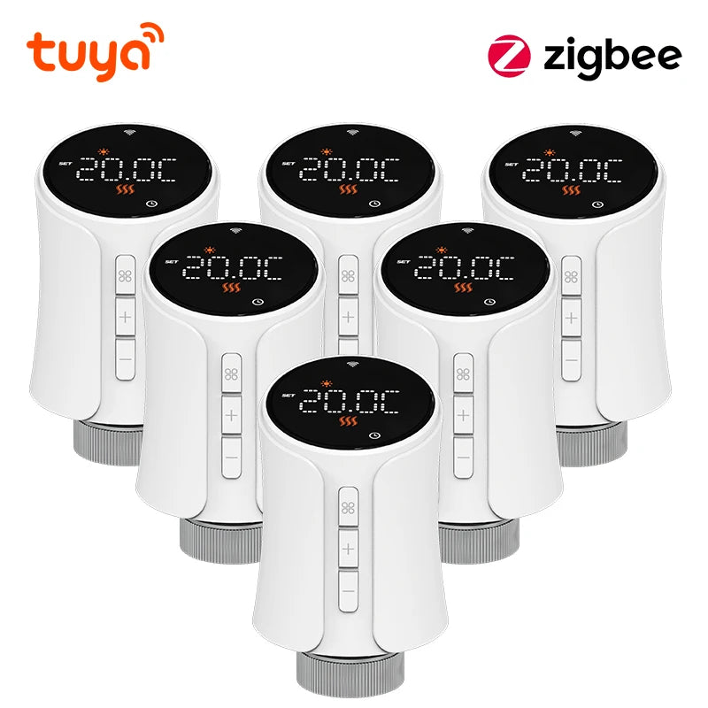 Tuya Thermostatic Radiator Valve Zigbee Thermostat Radiator Valve Tuya Zigbee Smart Home Wifi  Temperature Controller Alexa