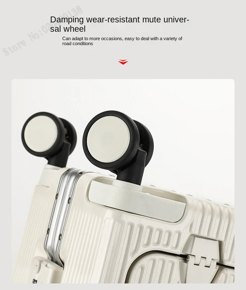 KO-KU New Front Opening Travel Suitcases 20/24/26/28 inch carrier Aluminum Frame Large Capacity Luggage USB Charging TSA Lock