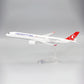 1/200 Scale A350 A350-900 Turkish Airline Aircraft Plastic ABS Assembly Plane Model Airplanes Model Toy For Collection