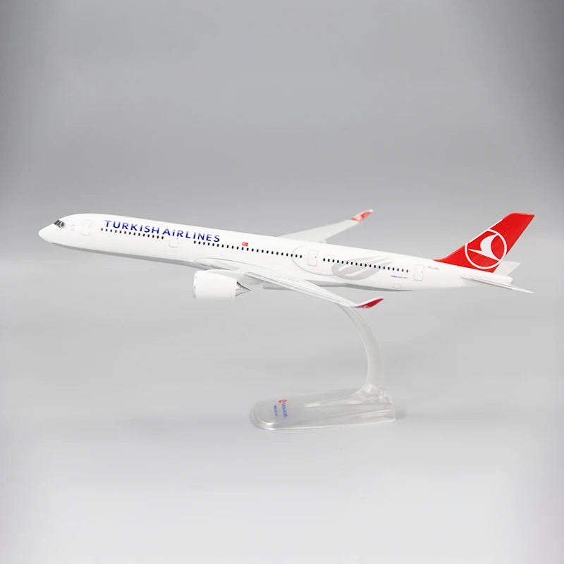 1/200 Scale A350 A350-900 Turkish Airline Aircraft Plastic ABS Assembly Plane Model Airplanes Model Toy For Collection