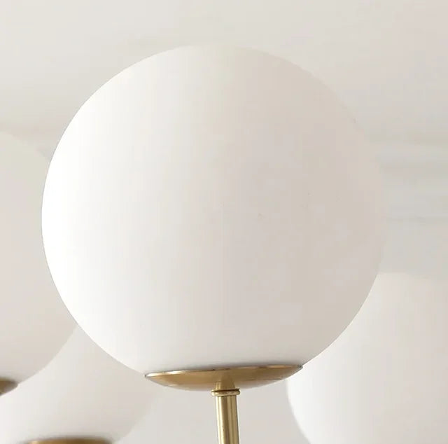 Modern luxury chandeliers E27 Bulb glass ball chandelier minimalism suspension design Living Room kitchen island pendant light