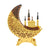 Ramadan Kareem LED candle Acrylic Mirror Moon Castle LED Night Light  Eid Mubarak Al-Fitr Tabletop Ornament DIY Party Gifts