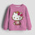 Christmas Kids Sportswear Baby Girls Hello Kitty Clothes Long Sleeve Cartoon Sweatshirt Tops Kuromi Girls Dance Team Hoodie