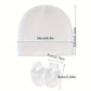 3Set/lot Newborn Baby Hat Gloves Suit Cotton Boys Girls Beanie Hats Cartoon Printed Prevent Face Infant Gloves Shower Gifts