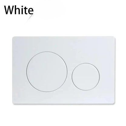 White Dual Flushing Toilet Push Round Buttons Concealed Wall-mount Tanks Flush Pannels Replacement Part Bathroom for Sigma